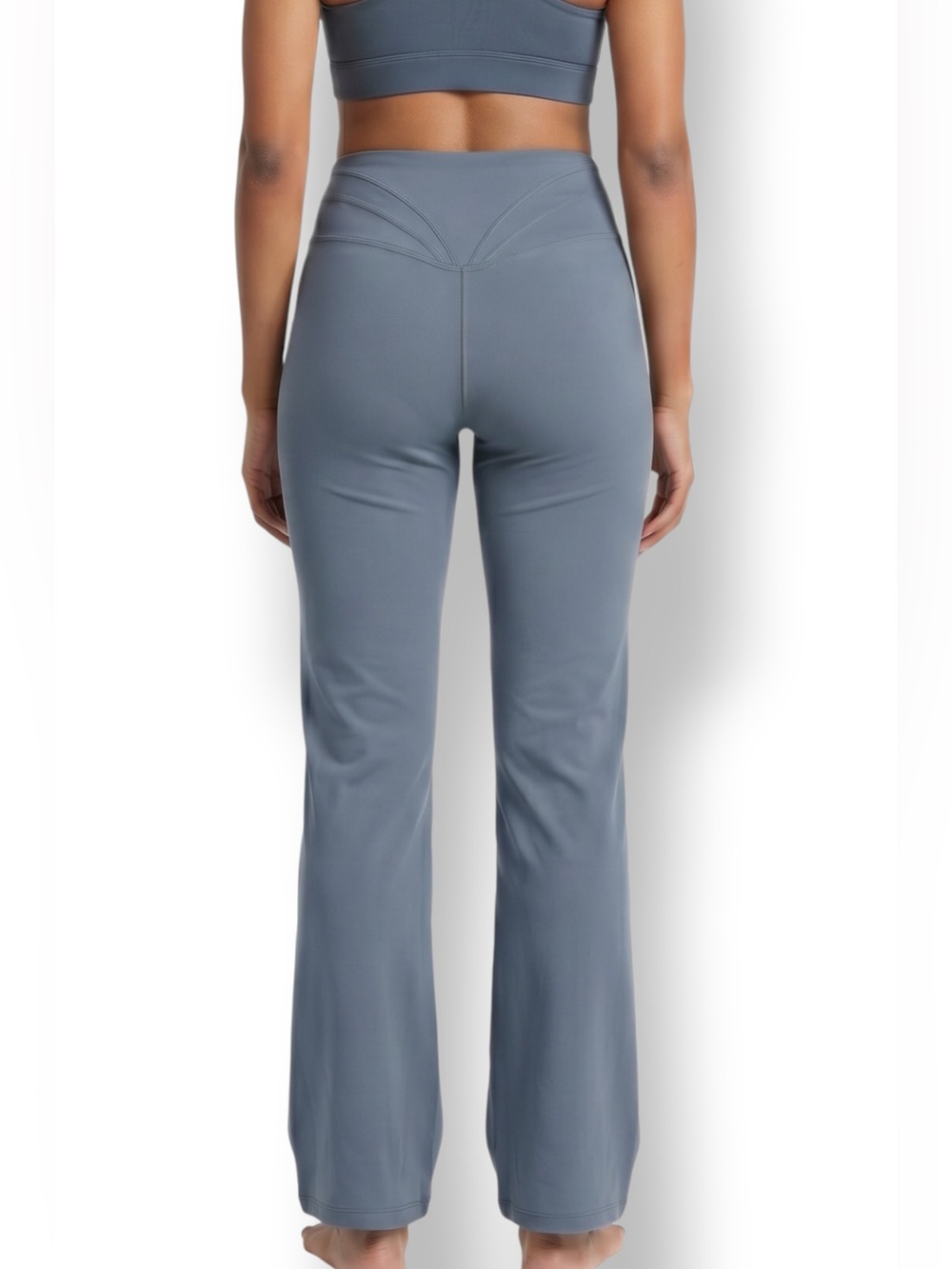4/$20 Slate Blue Gray High Rise Flare Yoga Pants Leggings Medium